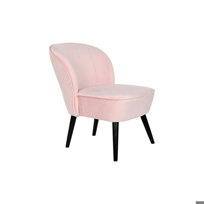 Fauteuil - DKD HOME DECOR - 1 Place - Métal - Tissu - Noir Gris