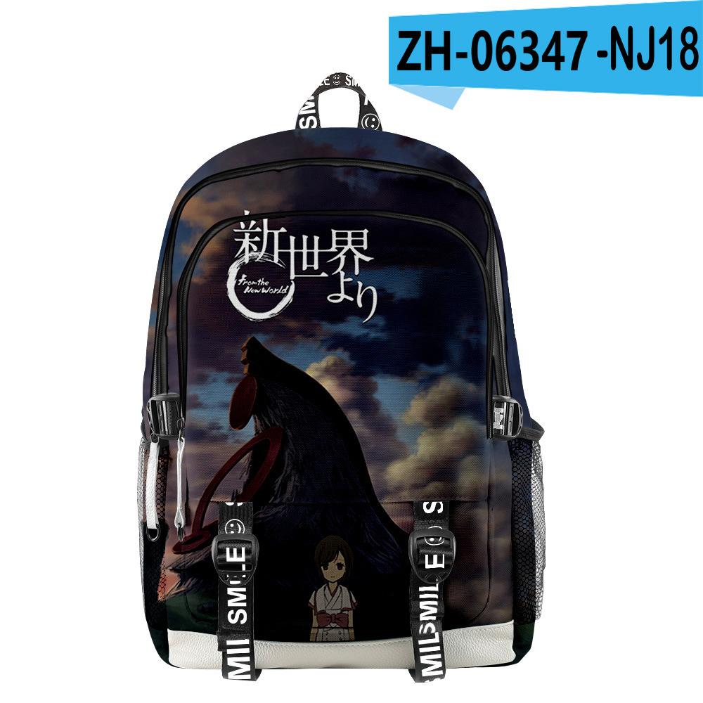 Cartoon Youthful School Bag Unisex From the new world Travel Bags 3D Print Oxford Waterproof Notebook multifunction Backpacks