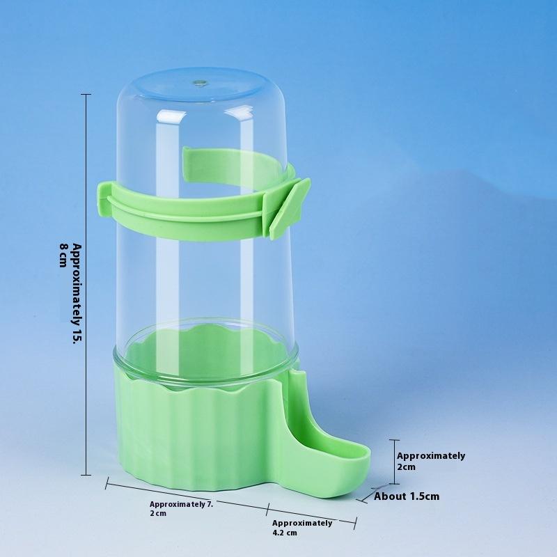 Transparent Fütterung Bewässerung Automatisch Doppelzweck Vogelfutterspender Große Kapazität Wasserspender Futterspender Vogelkäfig Zubehör
