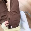 Women's High Waist Straight Leg Jeans Casual Brown Denim Pants Vintage Trousers