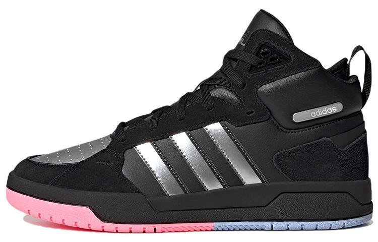 Adidas Neo 100DB Mid Basketball Shoes  Black Metallic Silver  ID1841 36⅔
