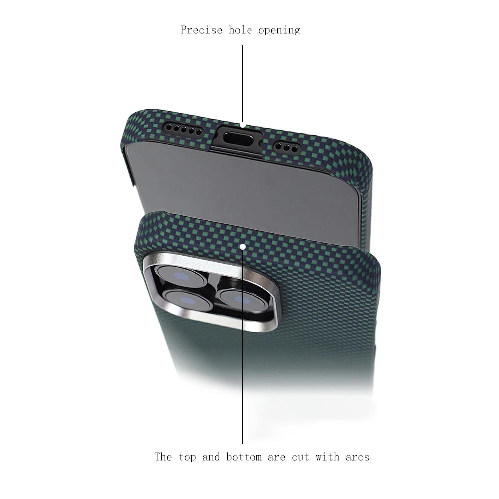 YTF-Carbon Aramid fiber upgrade NT for iPhone 16 Promax case magnetic ultra-thin 16 Pro integrates the magnet with the case