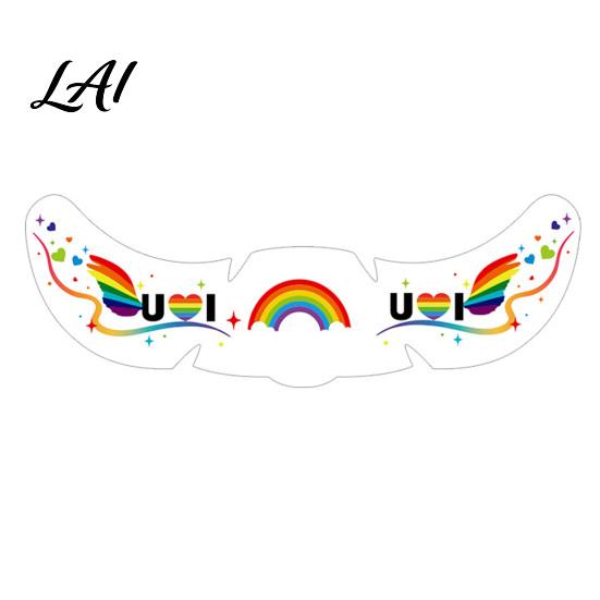 Event Makeup Tattoos Freckle Temporary Tattoos Waterproof & Long Lasting Face Stickers Removable Tattoo Stickers Rainbow Color Decals for Festival, E