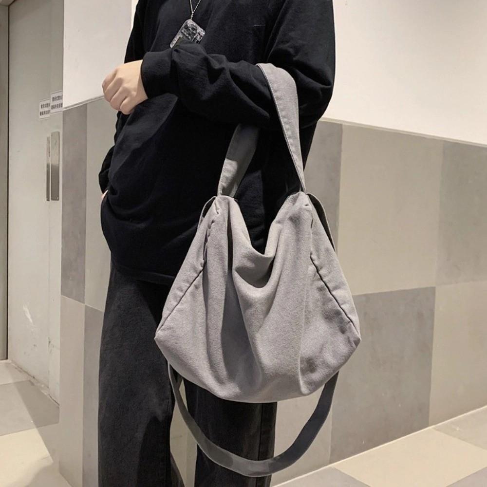 Japanese Style Student Shoulder Bag Large Capacity Messenger Bag Canvas Crossbody Bag  Cycling
