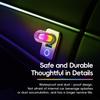 Car USB LED Rainbow Color Atmosphere Light LED Filament Lamp Portable Lighting Plug and Play Decorative Atmosphere Light