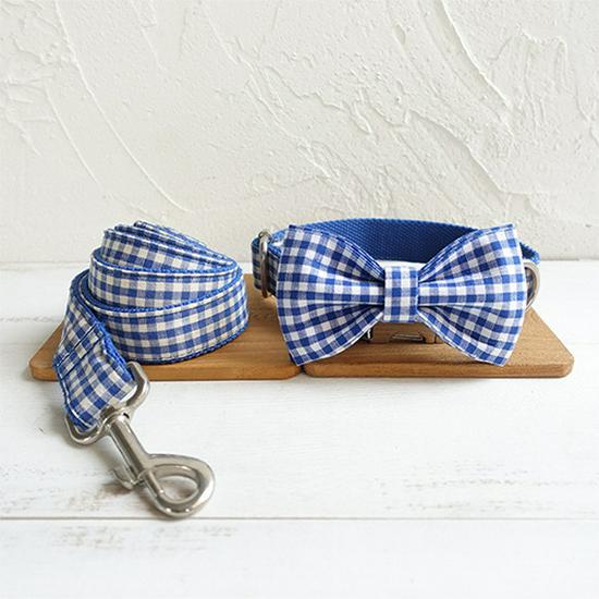 MUTTCO Golden Retriever Dog Bow Tie Collar & Leash Set UDC-046 Medium