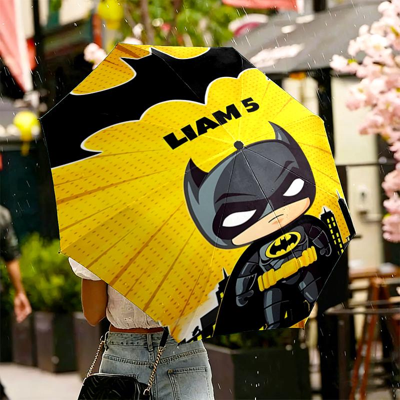 Batman Print Umbrella Automatic Opening/ Closing - Portable Foldable Design - Daily Use for Travel/Outdoor - Gift for Birthday
