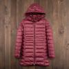 Ladies Long Warm Down Coat with Portable Storage Bag Women Light Down Jacket Women's Overcoats Hip-Length  High Street