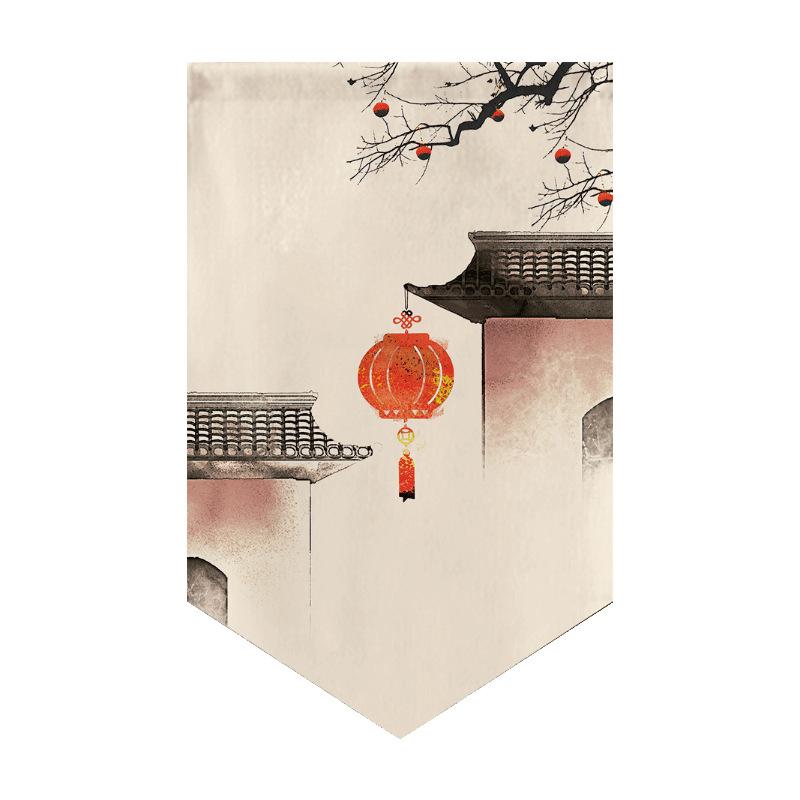 Chinese Decor Traditional Curtain Kitchen Short Curtain Noren Shop Japanese Style Curtain Small Window Restaurant Sushi Decor