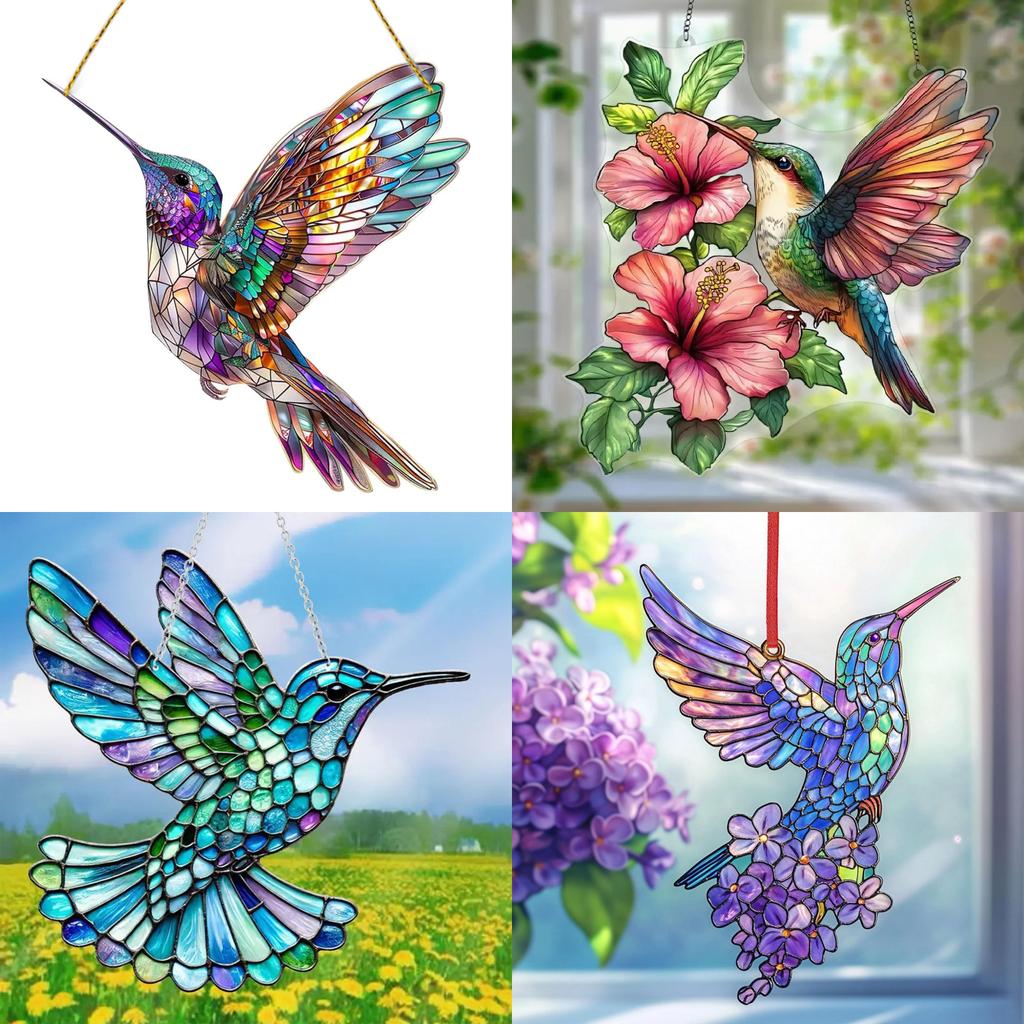 Niedliche Vogel Acryl Wanddekoration für Wohnzimmer und Garten Festliche Deko Geschenk