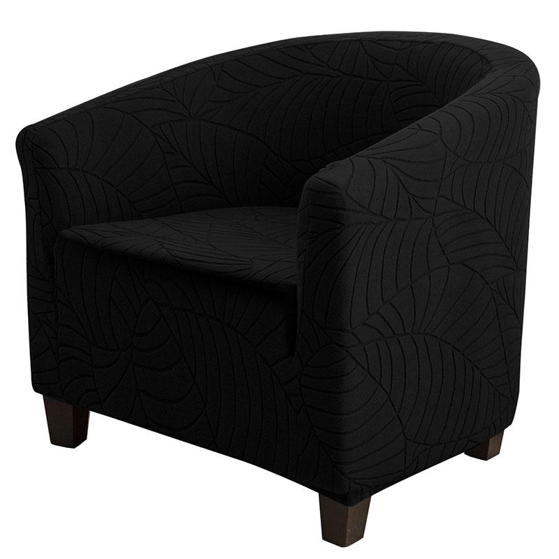 Leaf Jacquard Sofa Cover For Single Solid One-Piece Elastic Armchair Protector Comfort Anti Slip Dust Cover For All Seasons
