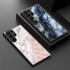 Thin Ring Magnetic Phone Case For Samsung Galaxy S26 Ultra S25 FE S24 S23 S22 Plus S21 FE Sandstone Marble Pattern Hybrid TPU+PC Matte Cover