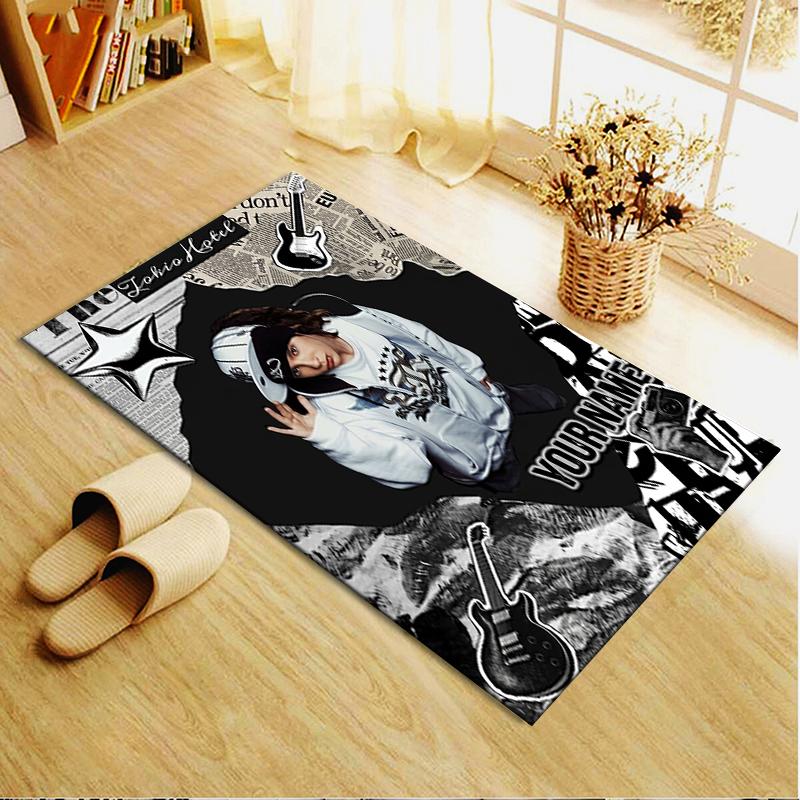 Custom Name Tom Kaulitz Carpet Rug For Living Room Bedroom Home Sofa Decorationkids Play Nonslip Floor Mat