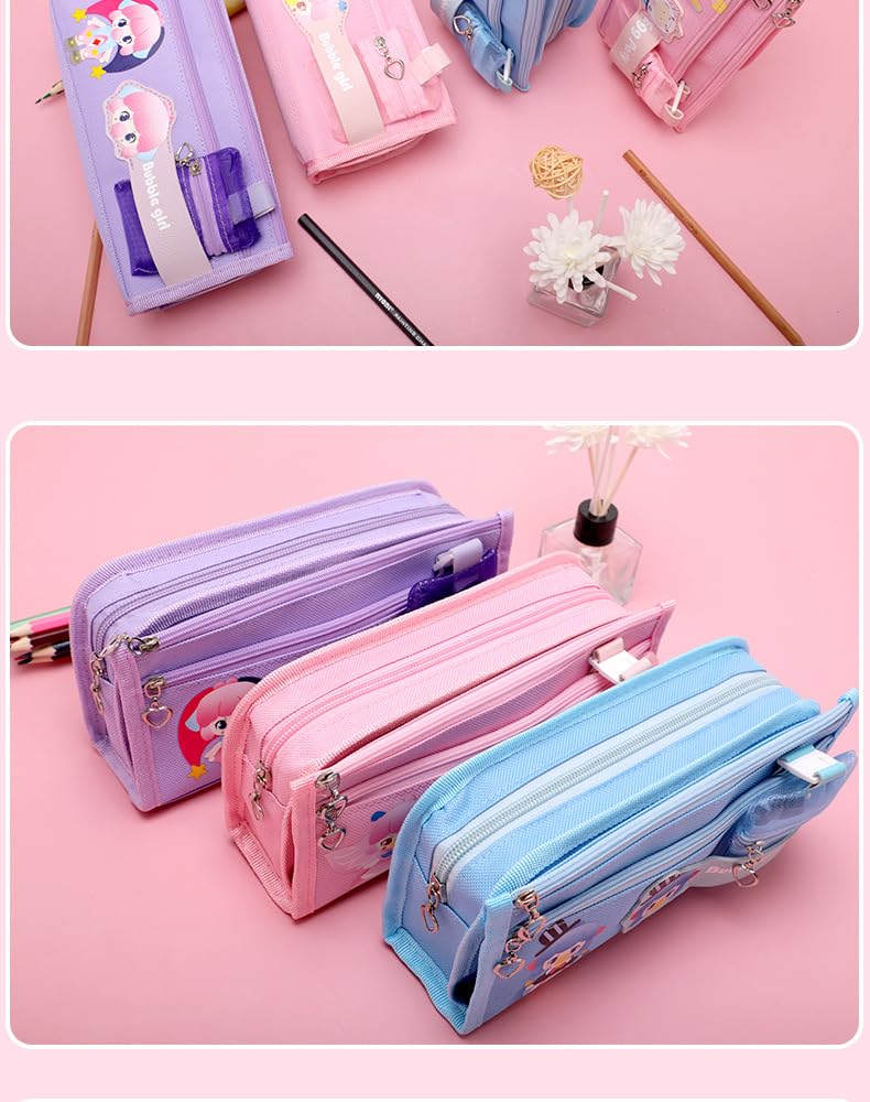 Lyyxjsltd Cinnamon Roll Pencil Pencil Pencil Cinnamon Roll Large Capacity Storage Portable Stationery Stationery Storage Pouch for School Office