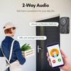 Smart Wireless WiFi Video Doorbell Real Time Visual Intercom Doorbell Wide-Angle Lens Two Way Audio Night Vision Standby Doorbell With Camera