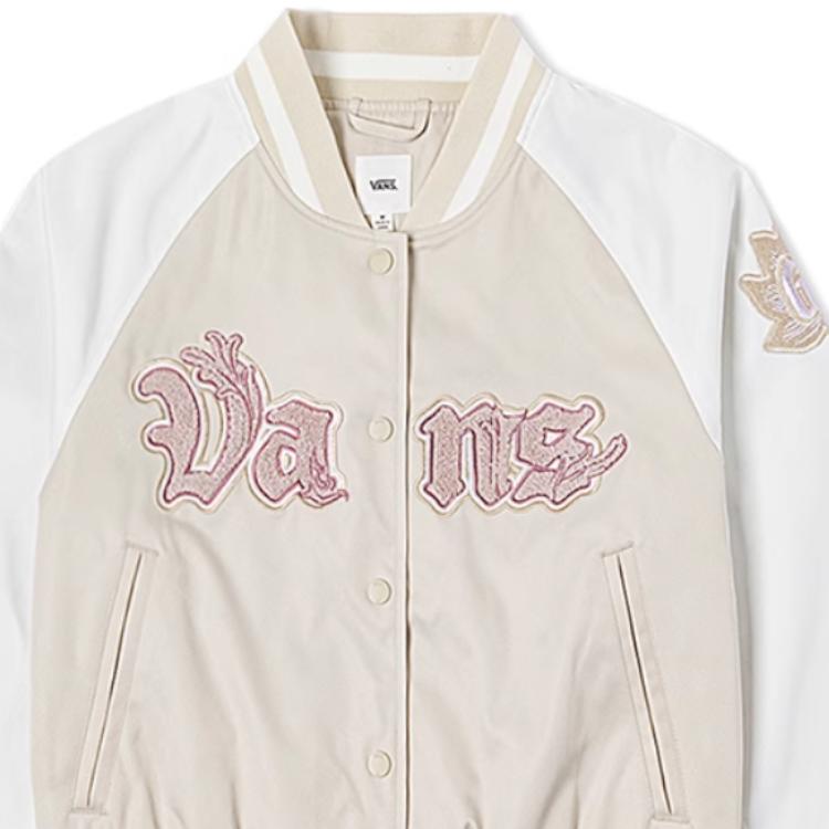 New Vans Baseball Jacket Women's Oat VN000P3J2N1