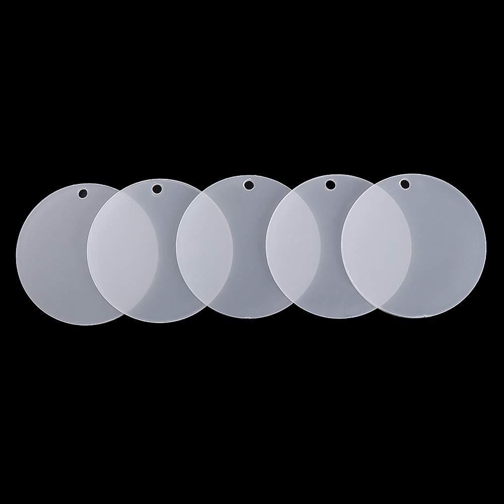 Pendants Acrylic Clear Circle Acrylic Blank Keychain Blanks Discs Keyrings Discs Circles Keychain