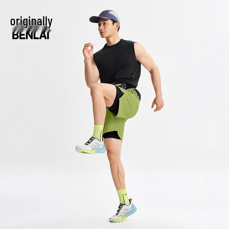 BENLAI Men's Wear-Resistant Casual Sports Shorts