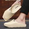 Fashion Men's Punk Style Sandals Chunky Platform Slides with Edgy Angular Design Non-Slip Outdoor Slippers for Streetwear Casual Comfort