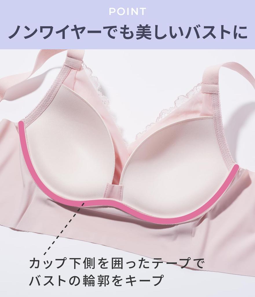 Night Bra Bust Gentle On the No Fluffy Night BC65 [Peach John] [Beautiful Breasts, Push-up, Makeup, Skin, Hooks, Non-Wired] Bra, Blue,