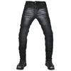 Mens Motorcycle Riding Jeans Anti-Slip Abrasion Resistant Protective Pants With Extended Knee Guards