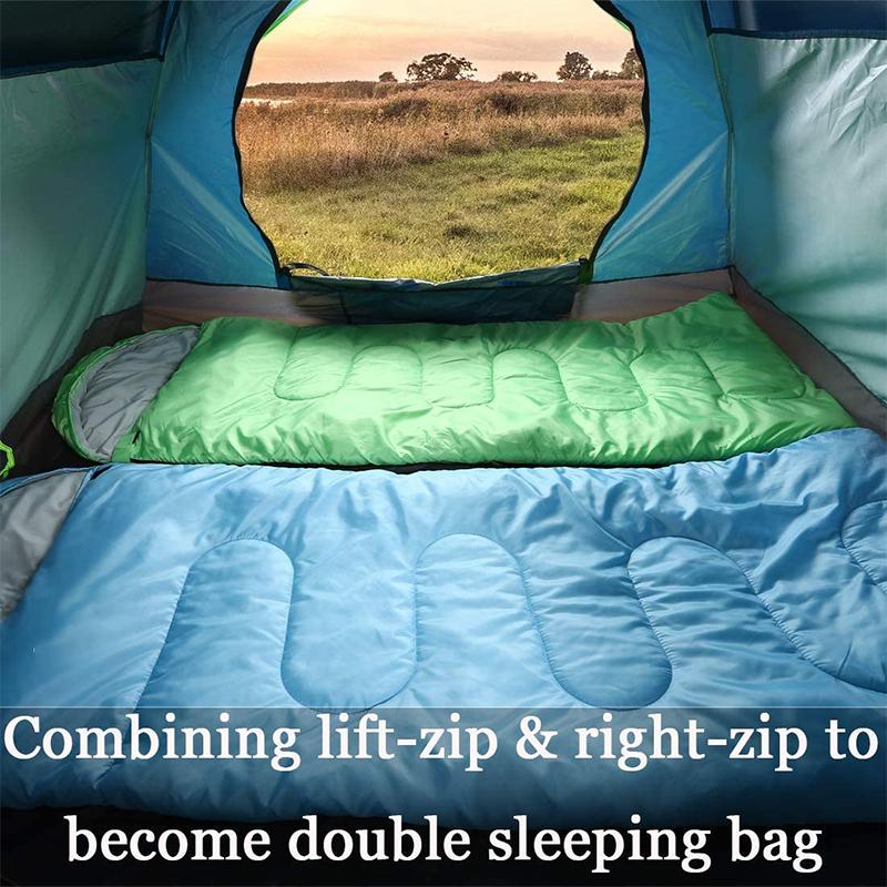 Hot Selling Cold Weather Warm Sleeping Bag High Quality Polyester Cotton Compact Comfortable Camping Ultralight Sleeping Bags