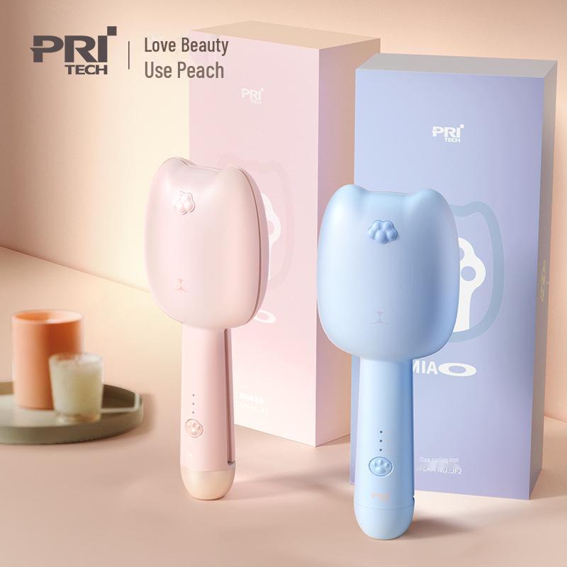 Pritech Cat Claw Egg Roll Curling Iron - Portable French Perm Curling Rod