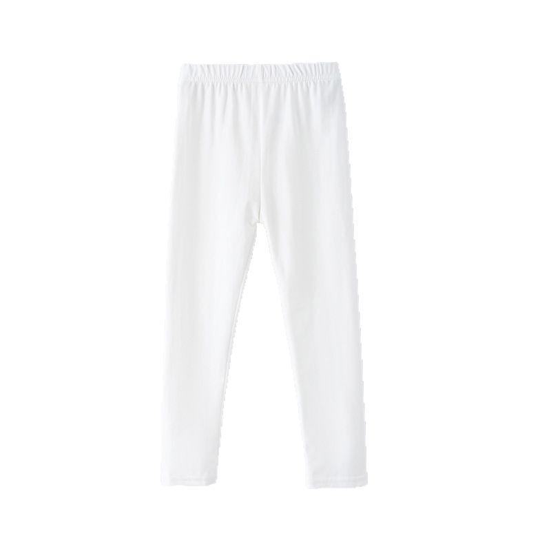 Girls' Leggings for Summer Made of Pure Cotton Worn Thin and Slim Fit for Children
