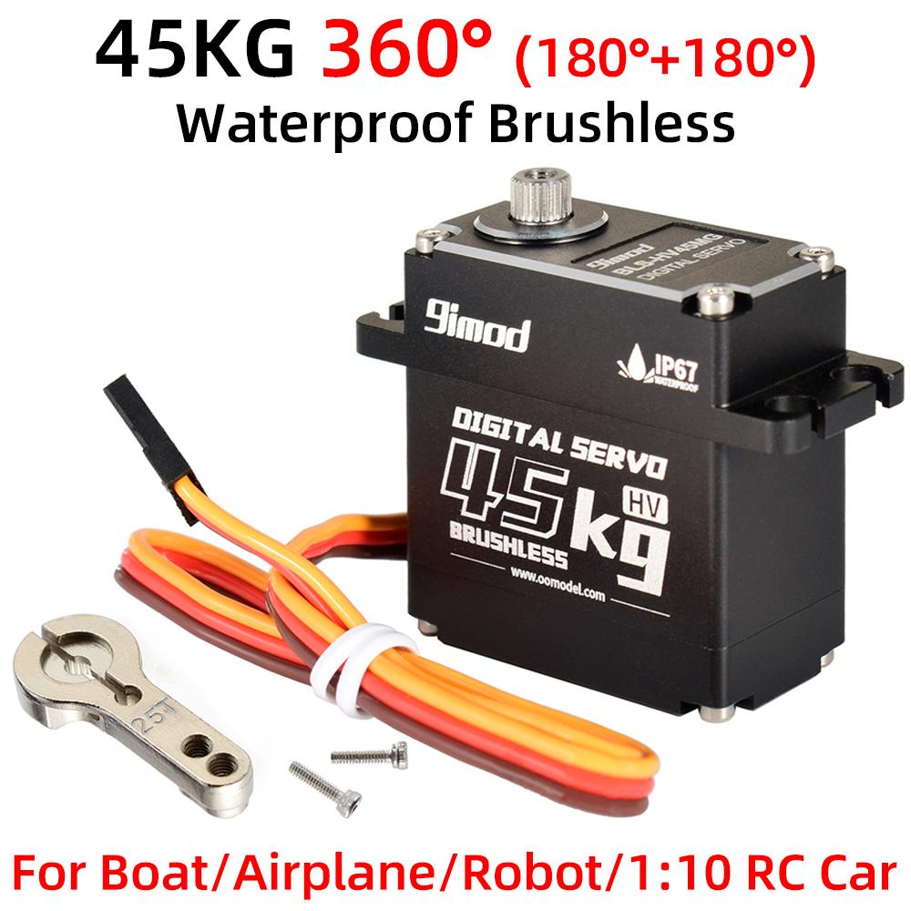 RC Servo 9imod Waterproof Brushless Coreless Servo 50KG 45KG 35KG 25KG Metal Gear Digital Servo for RC Model