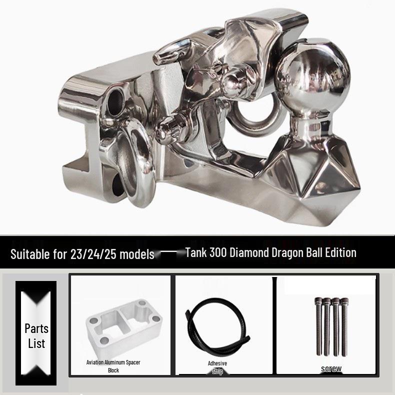 Premium 304 Stainless Steel Tow Hook for Tank 300, Patrol Cruiser, Land Cruiser, and Universal Rogue