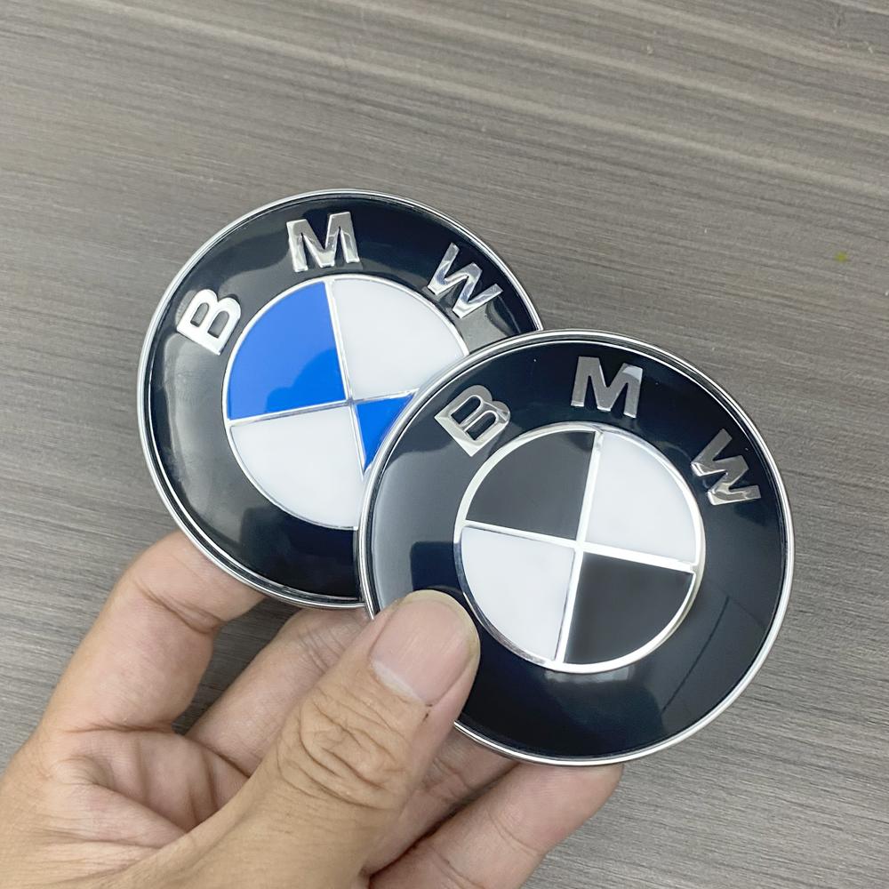 Vbjly8 Blue White Car Front Bonnet Logo Trunk Cover Badge 74mm 82mm For BMW E90 E60 E46 E93 F20 F21 F30 F31 F32 F33 F34 F15 F10 F01 F11