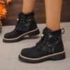 Fashion Women Ankle Boots 2025 New Luxury Brands Classic Boots High Top Motorcycle Shoes Designer Casual Women Shoes Zapatos De Mujer