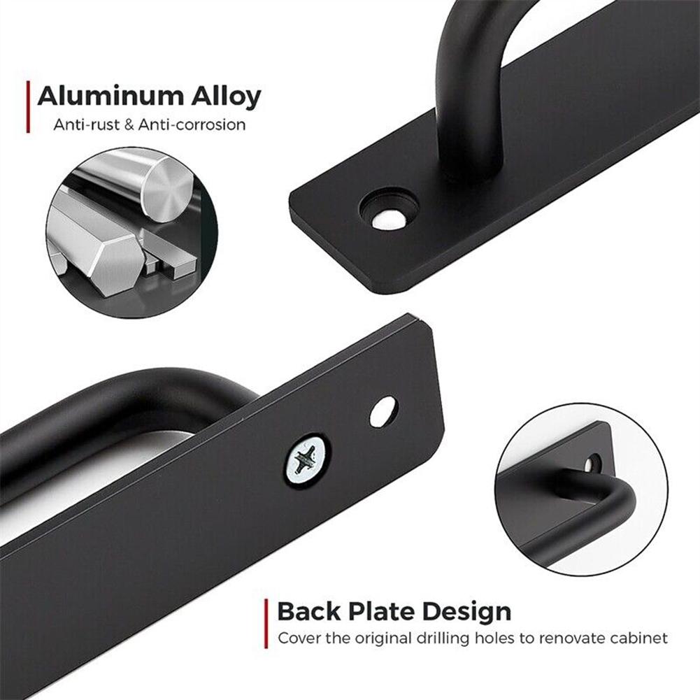 2 szt. Klamki do drzwi Stop aluminium Okno balkonowe Drzwi przesuwne Klamki Czarne Klamki do bramy Szopy Uchwyty do mebli Okucia