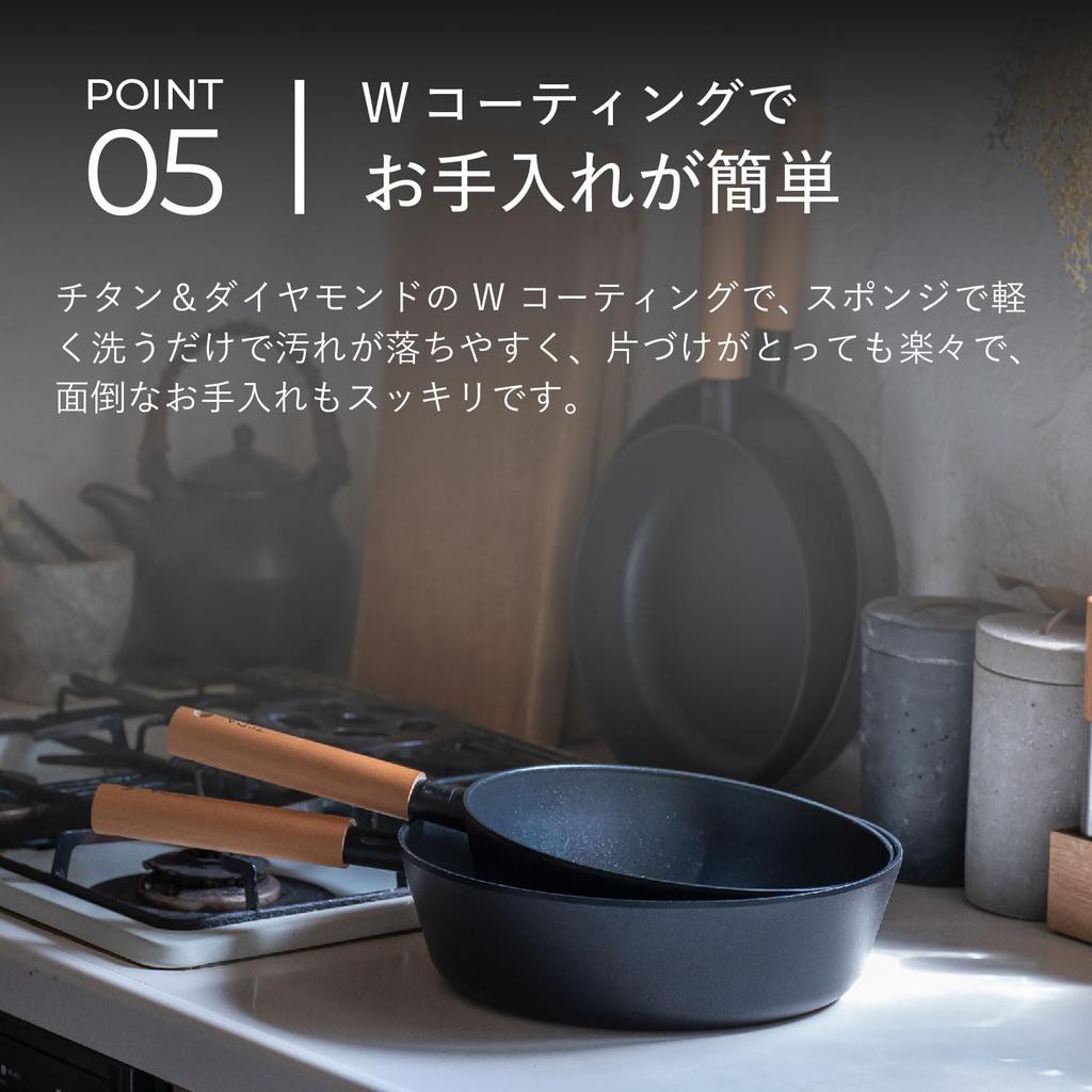 TI:DA Multi Pan 24cm (KKN-TD24M) - Black