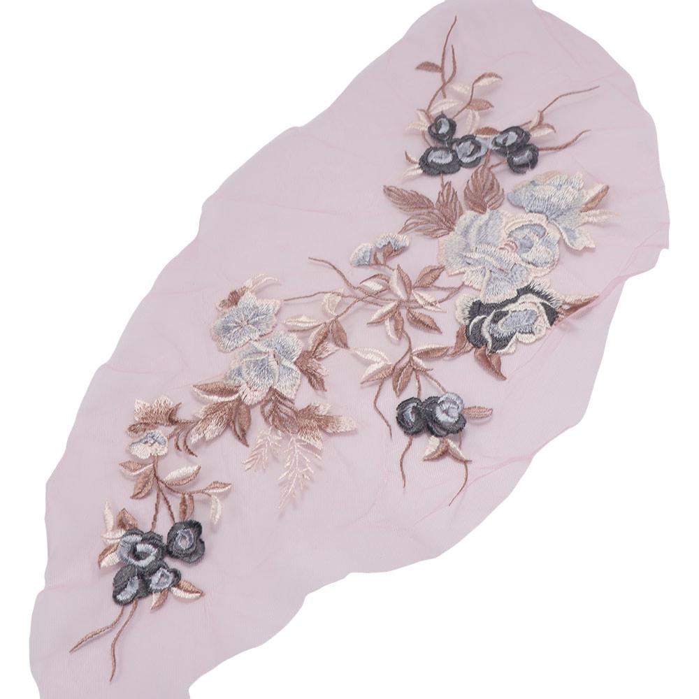 Elegant Clothing Applique Lace Fabric Clothes Patches Flower Embroidered Patches  Sewing