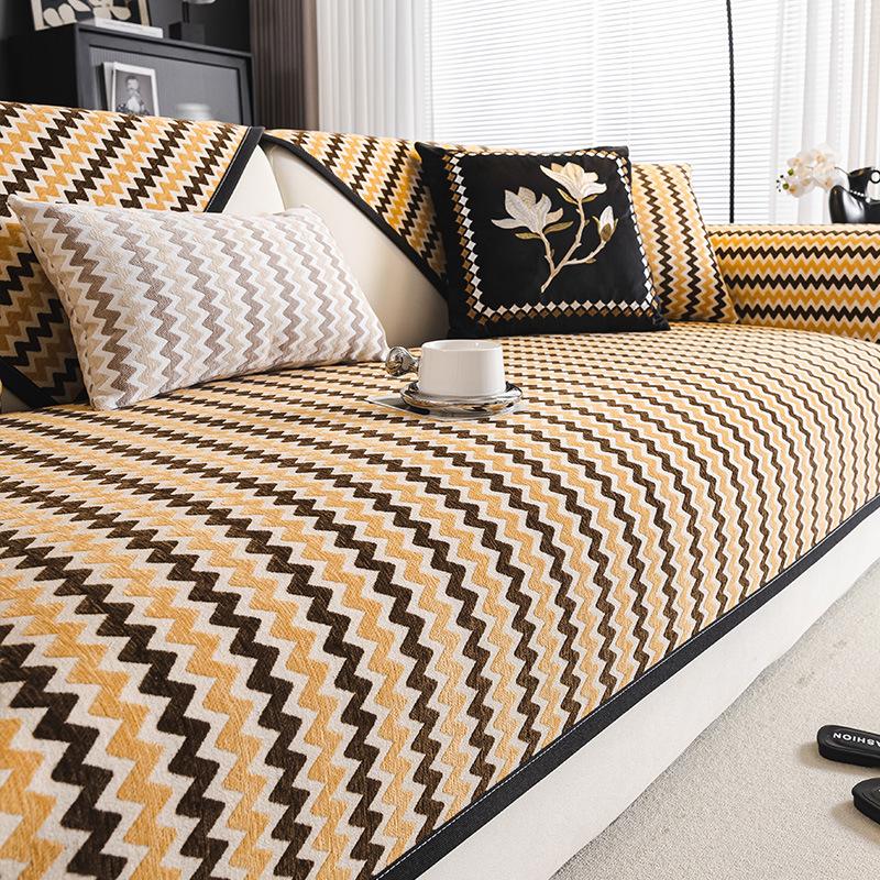 Chenier Sofa Cushion Is Universal In All Seasons, Dirt-Resistant And Non-Slip Seat Cushion, Light Luxury And High-End All-Inclusive Sofa Cover, Cover