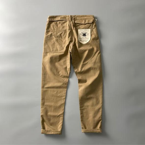 Men Loose Casual Cargo Pants Teenage Summer Straight Mid-rise Casual Pants