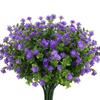 6 Bundles Artificial Flowers, Outdoor UV Resistant Flowers Shrubs For Floral Arrangement, Hanging Baskets, Home Garden Decor