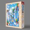 APPLEONE 300-377 Cats and the Blue Town by Hideki Yoshioka, 300-piece (38 X 26 Cm) Jigsaw Puzzle, Made In Japan