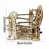 3D DIY Wooden Mechanical Slide Marble Run Kit, Christmas Birthday Halloween Gift