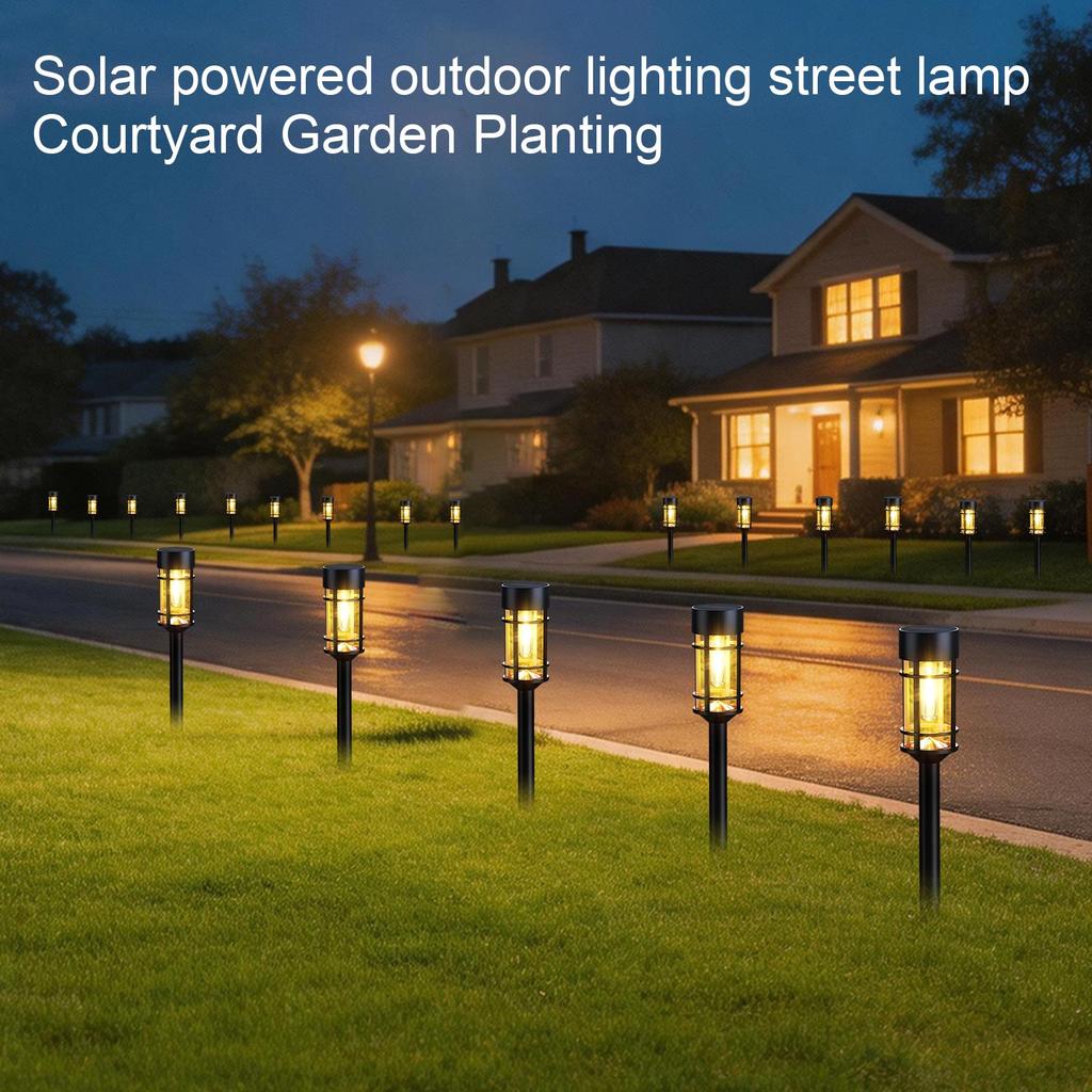 Solar Outdoor Garden Lights Solar Powered Lawn Lamps Landscape Pathway Lighting with Stake for Yard Patio Walkway Outdoor Use