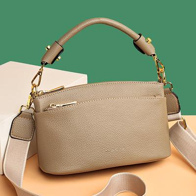 Leather Bag for Women High Quality  Designer Luxury Shoulder Bag  Brand Crossbody Totes  Feminine Fashion  Trendy