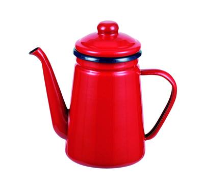 Enamel Coffee Pot 1.1L Red Petit HB-5479
