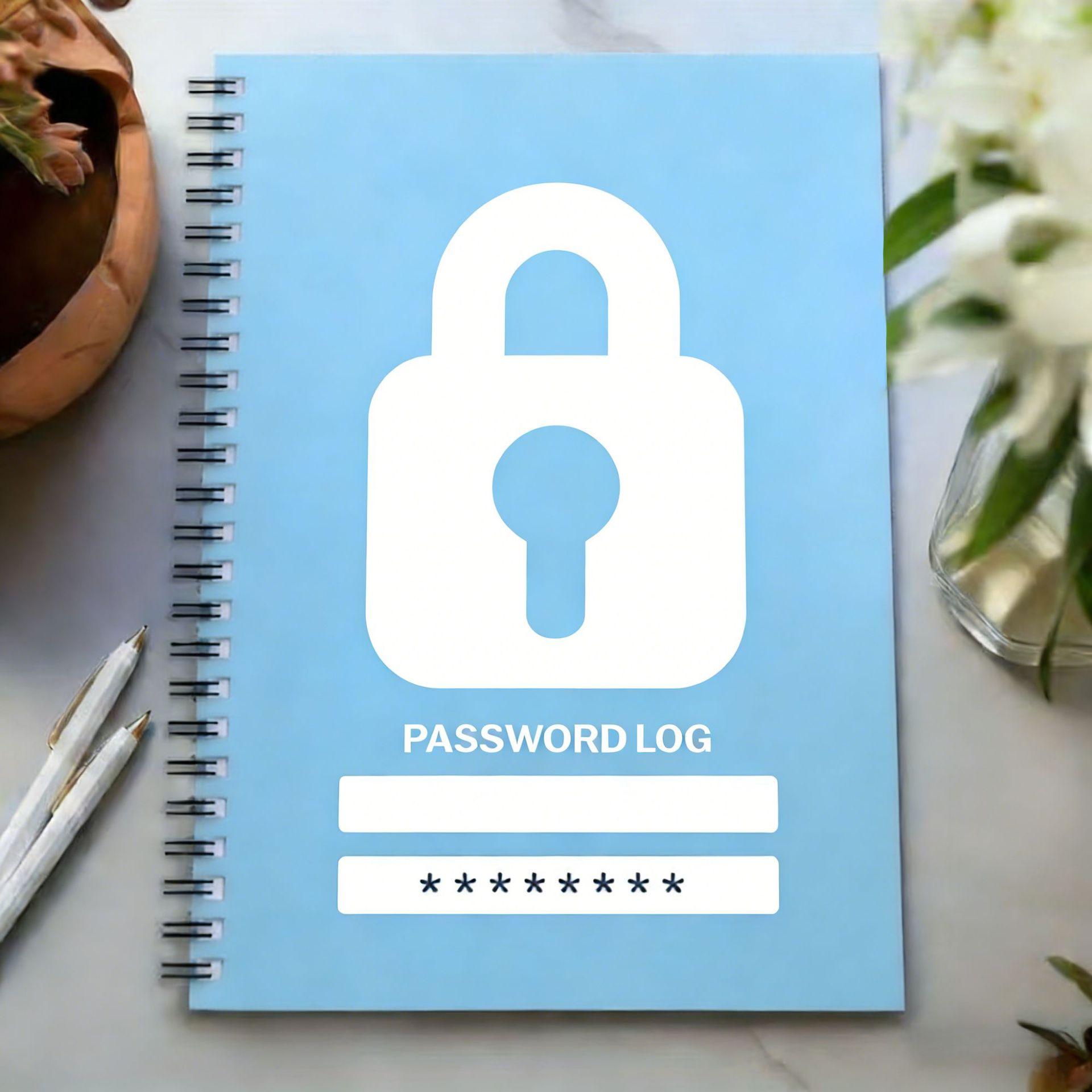 Simple combination lock notebook coil book A5