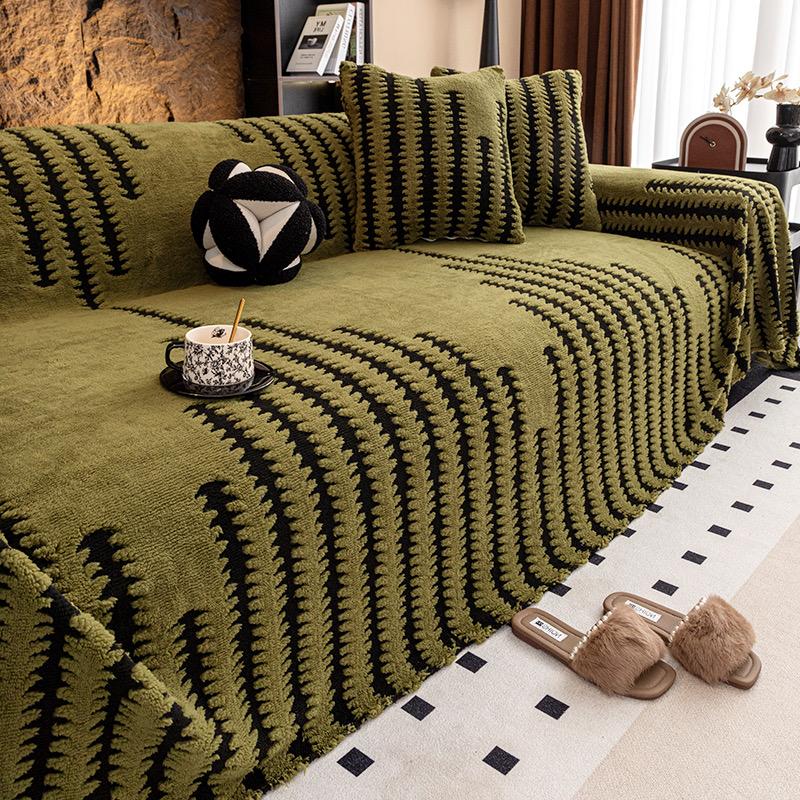 Luxe Velours Sofahoes Deksel Antislip Bankbeschermer Grote Fauteuil Sliphoes voor 1/2/3/4/5 Persoons Bank