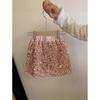 Girls' Spring Personalized Sequined Set Autumn Beaded Cuff Blouse + Skirt Two-Piece Set