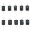 10PCS 1A 30V Black Latching On Off Mini- Push Button Switch Copper Switch For Electric Torch Self Locking