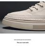 2025 Men's Trendy Autumn White Leather Casual Sports Shoes