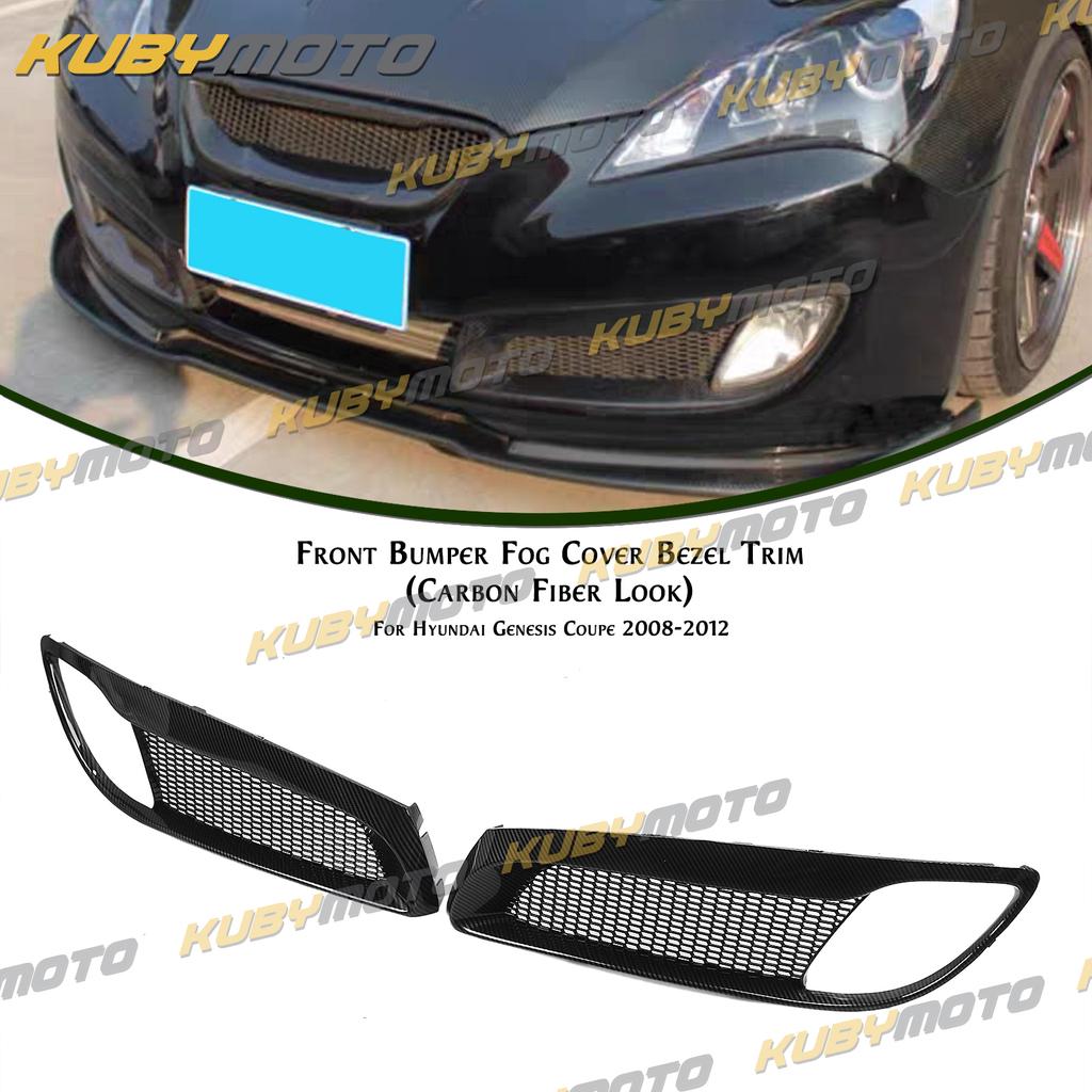 Per Hyundai Genesis Coupe 2008-2012 Nero Lucido/Opaco/Fibra di Carbonio Verniciato Presa d'Aria Laterale del Paraurti Anteriore Copertura Presa d'Aria Luce Fendinebbia