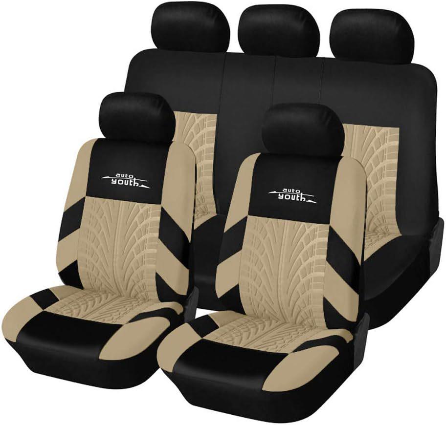 Temu Embroidered Car Seat Cover with Tire Pattern - For Export To Russia and Mexico